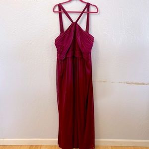 David Bridal Burgundy evening Dress
